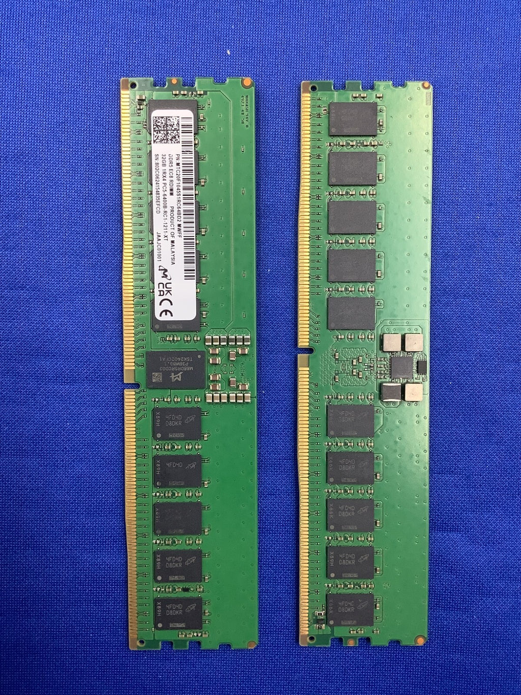 MTC20F1045S1RC64BD2  MICRON 32GB (1x32GB) 1Rx4 PC5-6400B RDIMM MEMORY