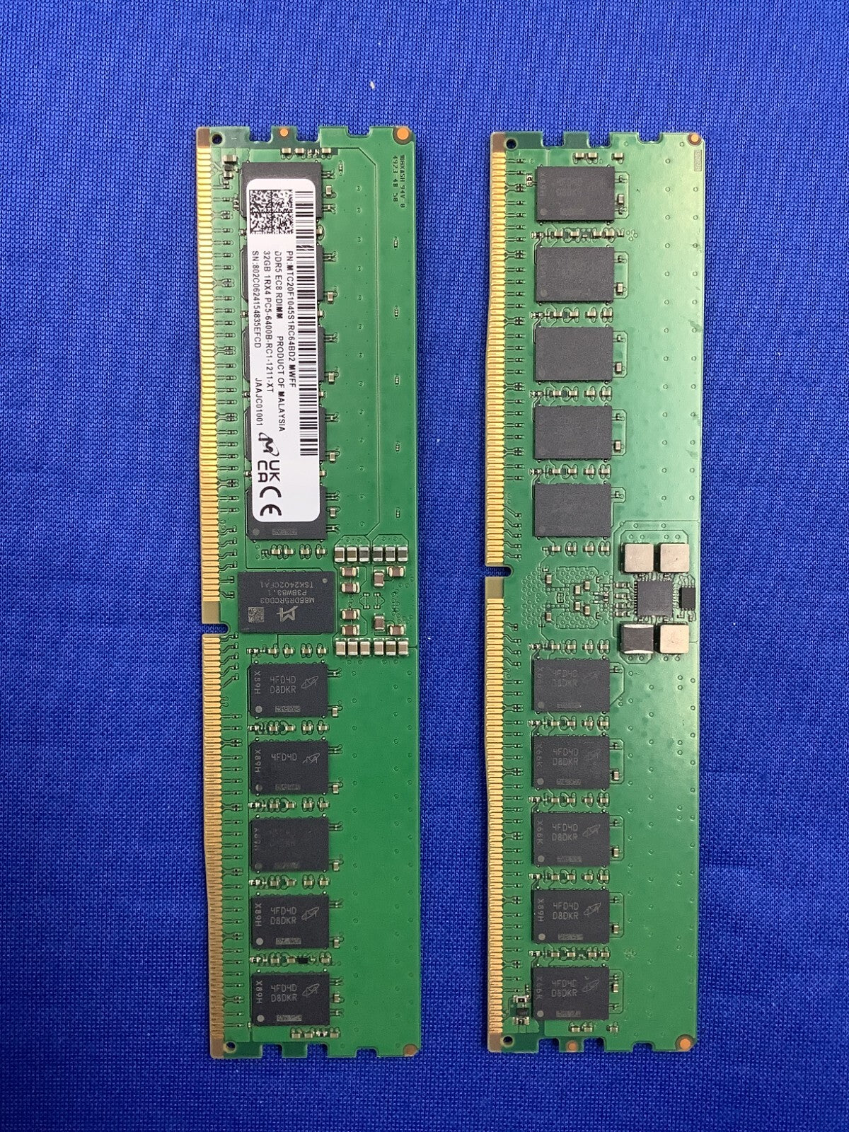 MTC20F1045S1RC64BD2  MICRON 32GB (1x32GB) 1Rx4 PC5-6400B RDIMM MEMORY