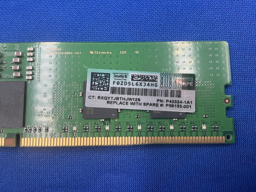 P43324-1A1 HPE 16G (1X16GB) 1RX8 PC5-4800B RDIMM MEMORY P50309-B21