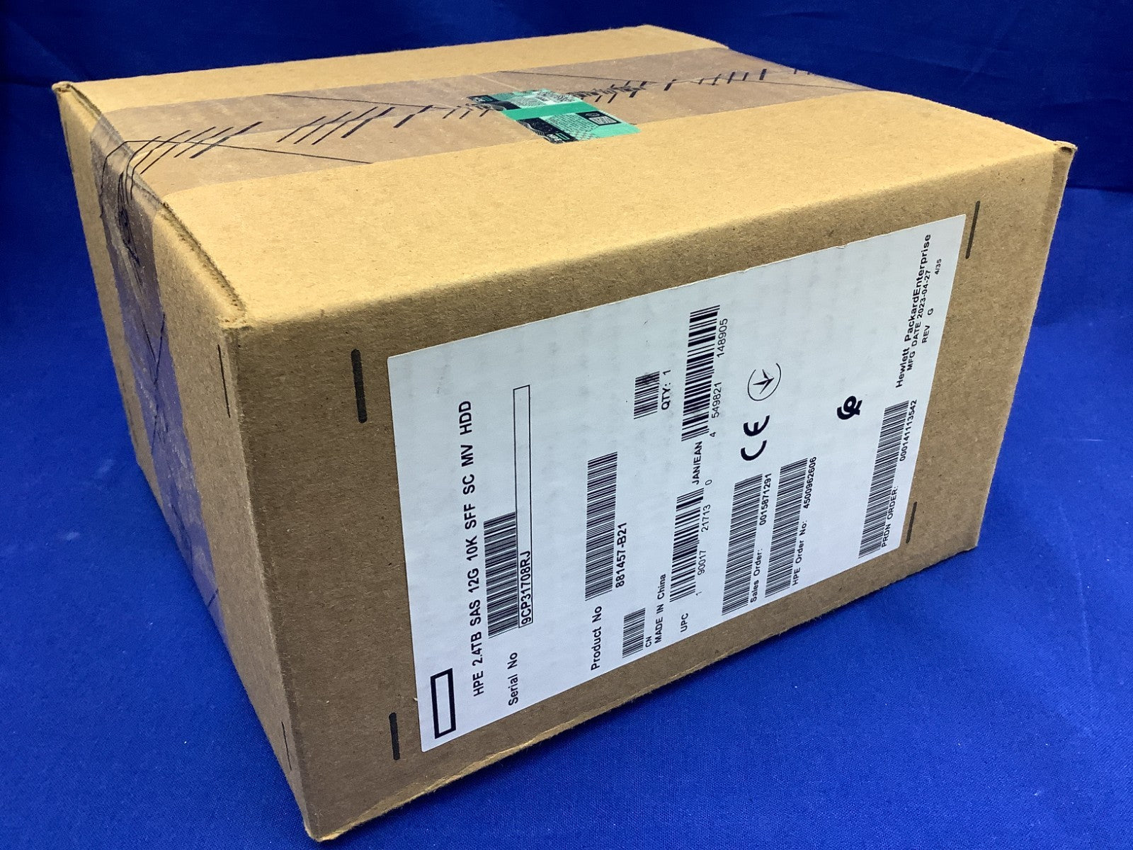NEW 881457-B21 HPE 2.4TB 10K 12G SFF 2.5" SAS SC HDD 881507-001 EG002400JWJNT