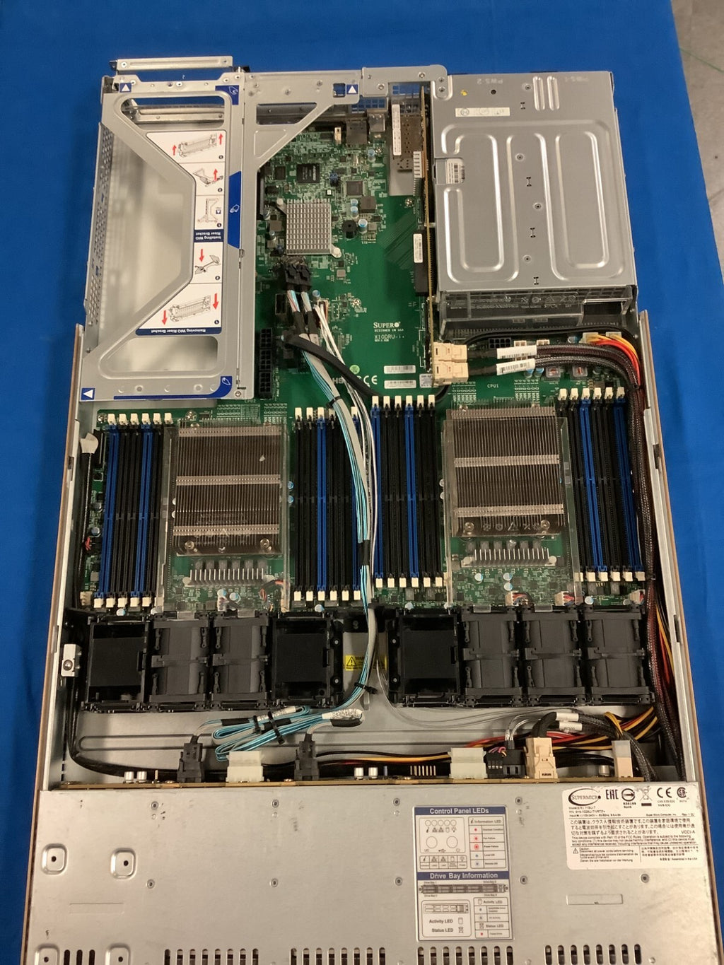 Supermicro SYS-1028U-TNRTP+ 750Wx2 PSU  64GB Internal SSD Fans and cables