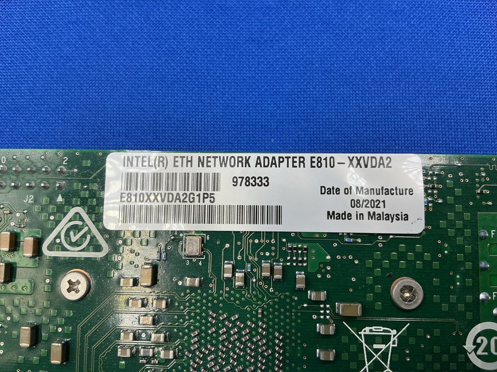 E810-XXVDA2 Intel 25GbE Ethernet Network Adapter E810XXVDA2 E810XXVDA2G1P5