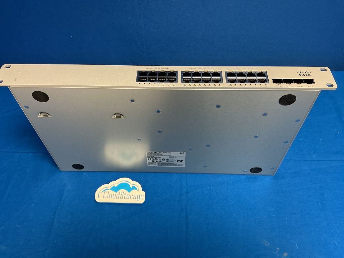 MS150-24P-4X Cisco Meraki 24-Port Gigabit PoE+ Switch  SFP+ Uplinks Unclaimed