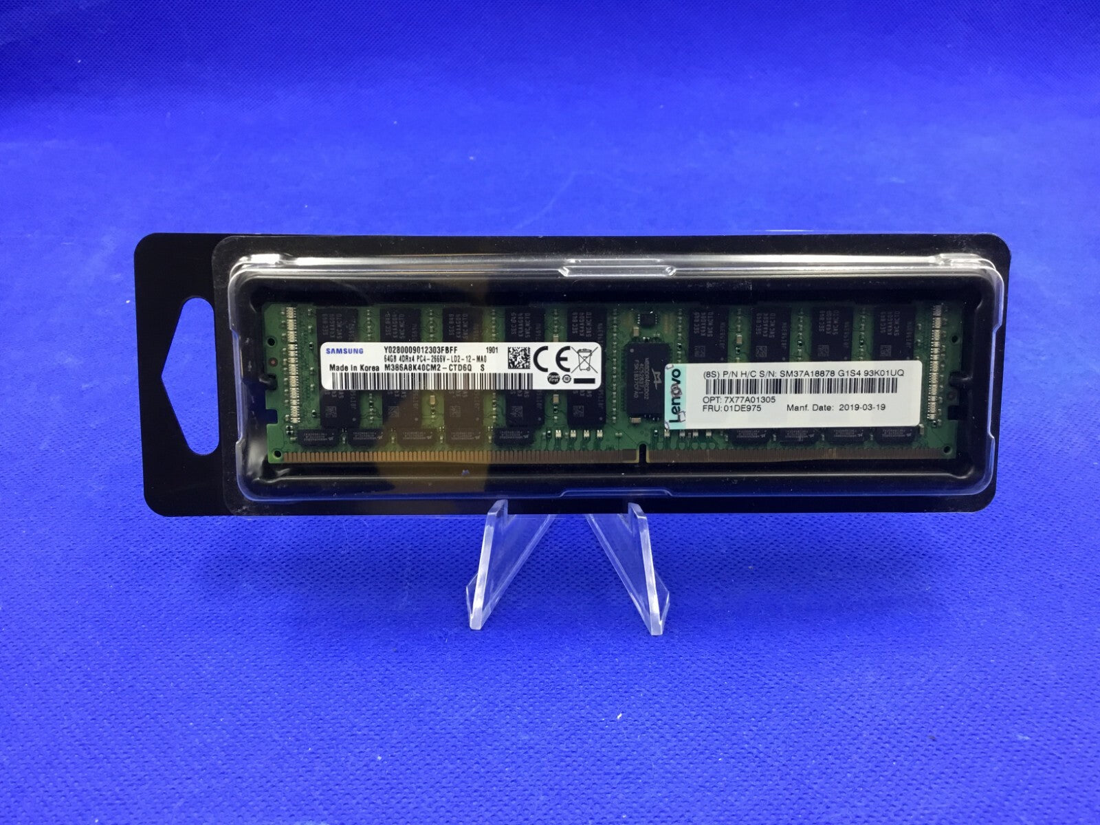 7X77A01305 LENOVO 64GB (1X64GB) 4DRX4 PC4-2666V MEMORY 01DE975
