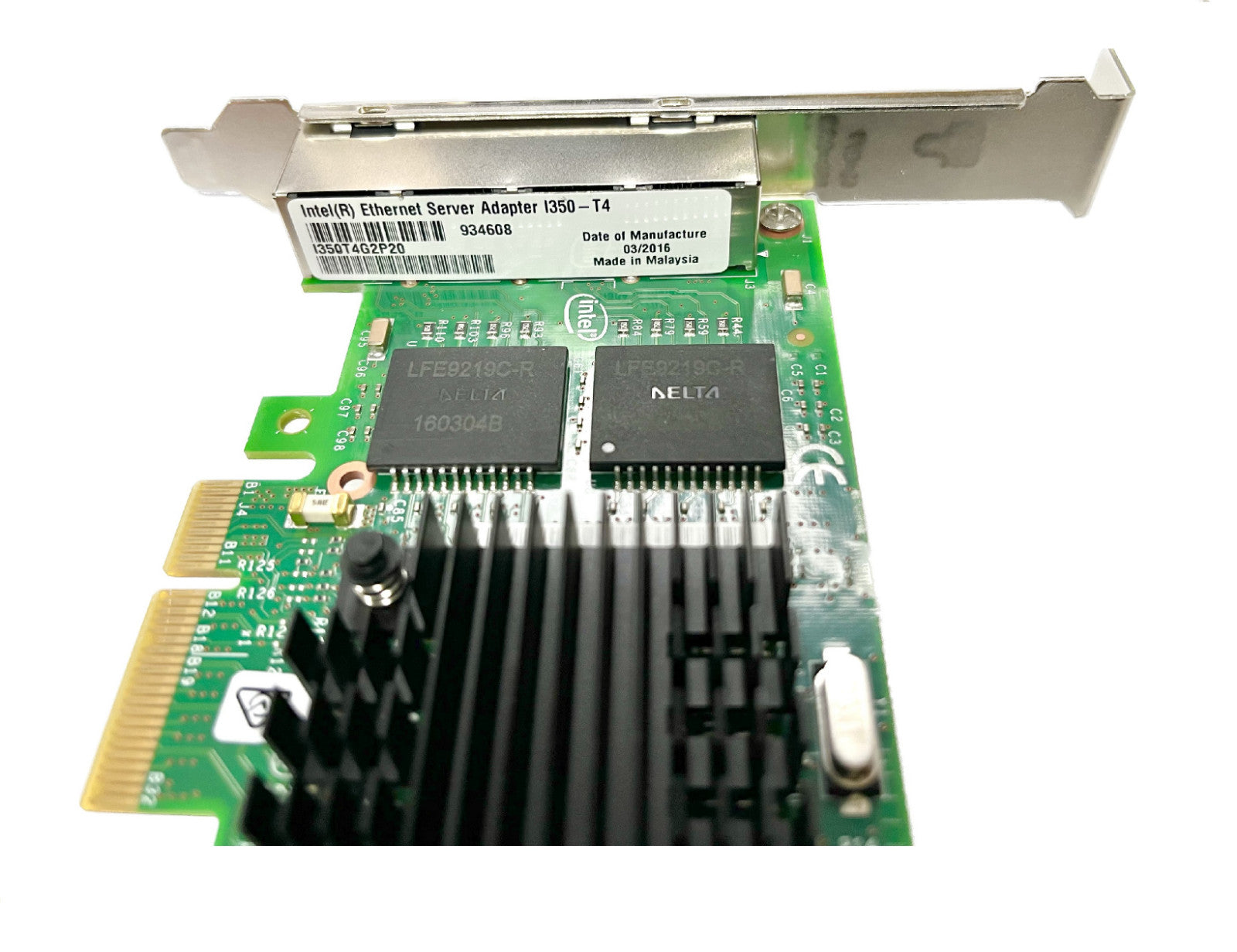 Original Intel I350-T4V2 1GbE Ethernet Server Adapter I350-T4V2BLK with Hologram