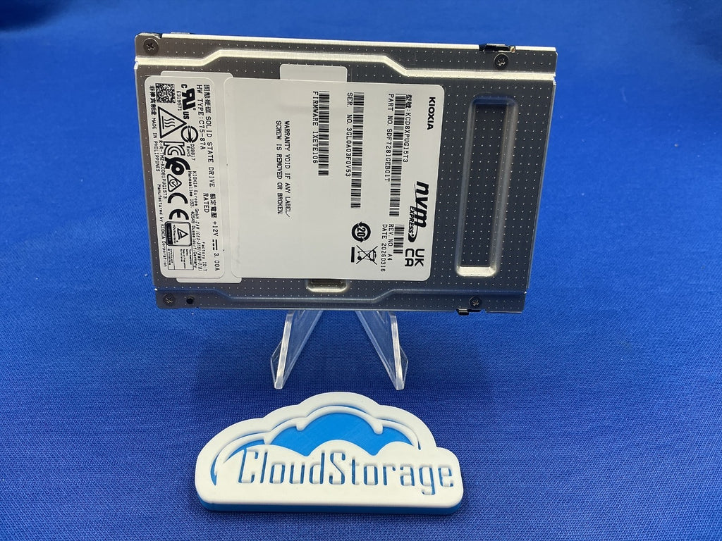 KIOXIA CD8P-R Series 15.36TB PCIe5.0 x4 NVMe 2.5'' Internal SSD KCD8XPUG15T3