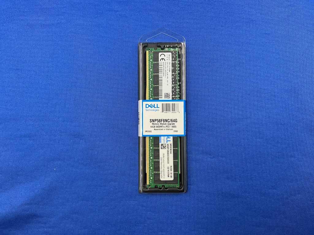 SNP58F8NC/64G Dell 64GB (1X64GB) 2RX4 PC5-5600B RDIMM MEMORY