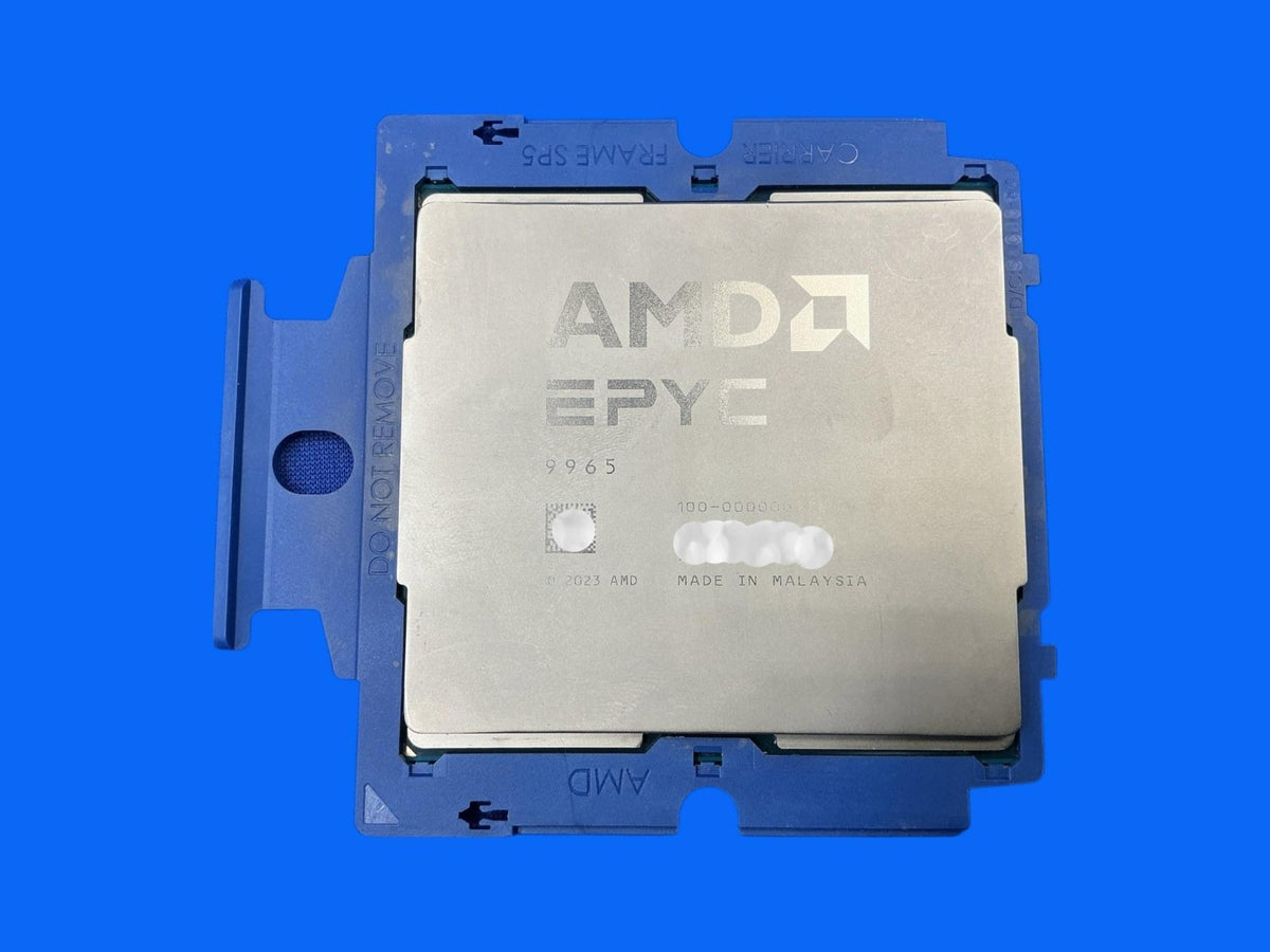 AMD EPYC 9965 100-000000976 192-Core 384-Thread 2.25GHz 384MB SP5 Server CPU