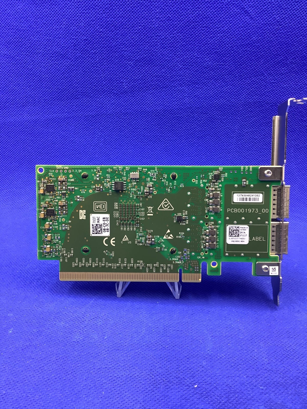 Dell 71C1T ConnectX-5 CX516A EN NIC 100GbE 2Port QSFP28 PCIe4.0x16 071C1T