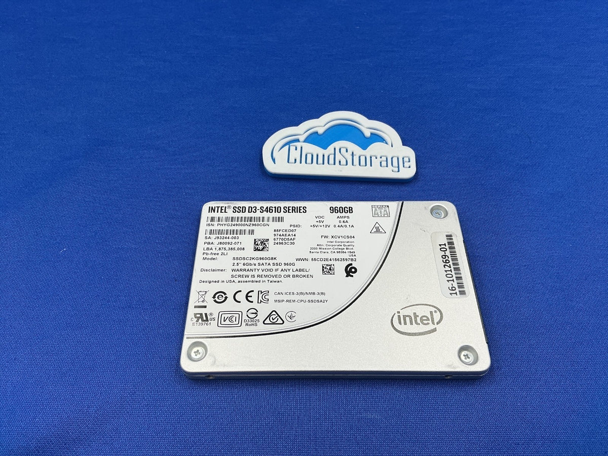 Intel D3-S4610 960GB SATA 6Gb/s SSD 3DWPD SSDSC2KG960G8K
