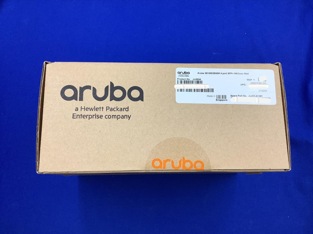 JL083A HPE HP Aruba 3810M/2930M 4SFP+ MACsec Module New Factory Sealed