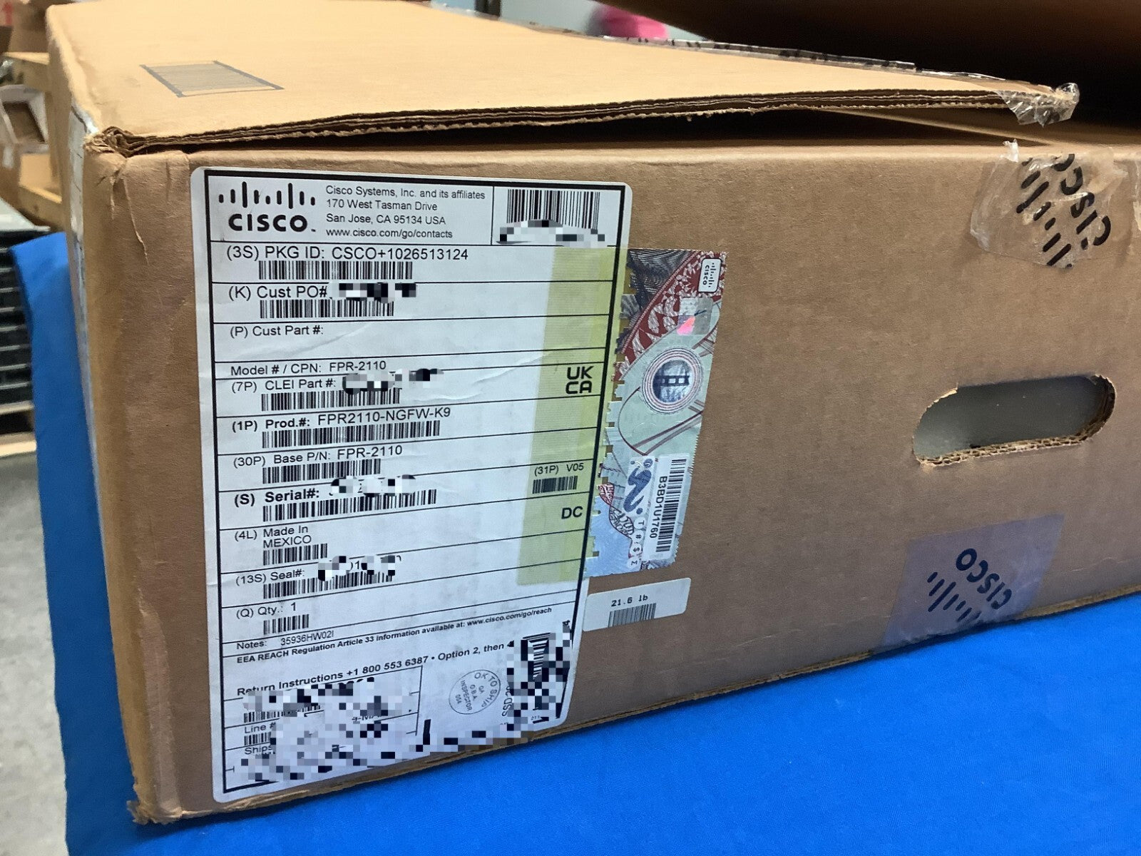 NOB FPR2110-NGFW-K9 CISCO Firepower 2110 Ngfw Firewall Appliance
