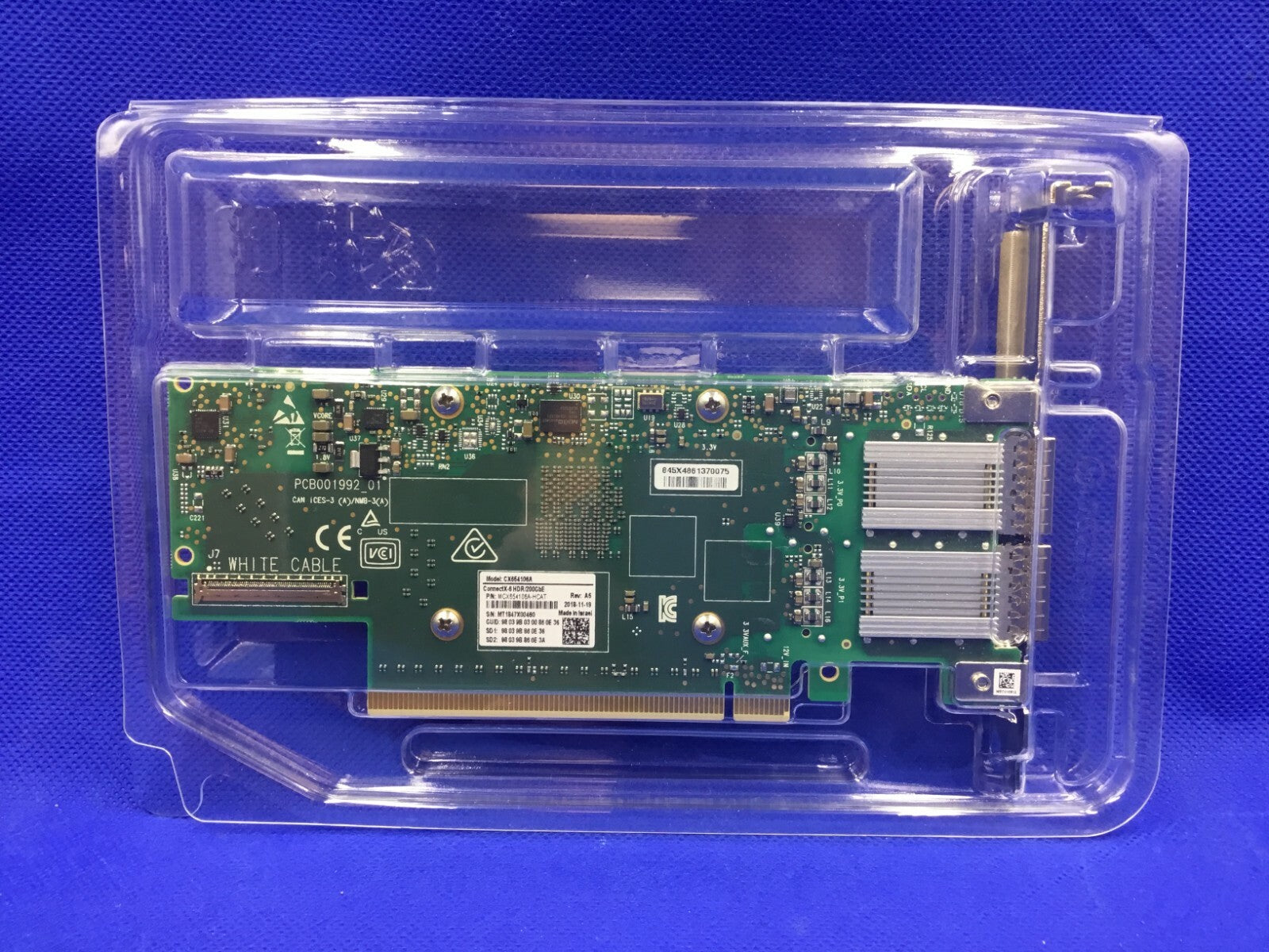 MCX654106A-HCAT Mellanox CX654106A ConnectX-6 HDR 200GbE NETWORK ADAPTER