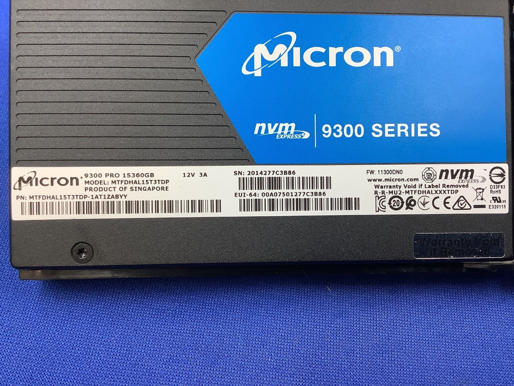 P22754-B21 HPE 15.36TB NVMe PCIe 3.0x4 U.2 READ INTENSIVE 9300 PRO P23102-001