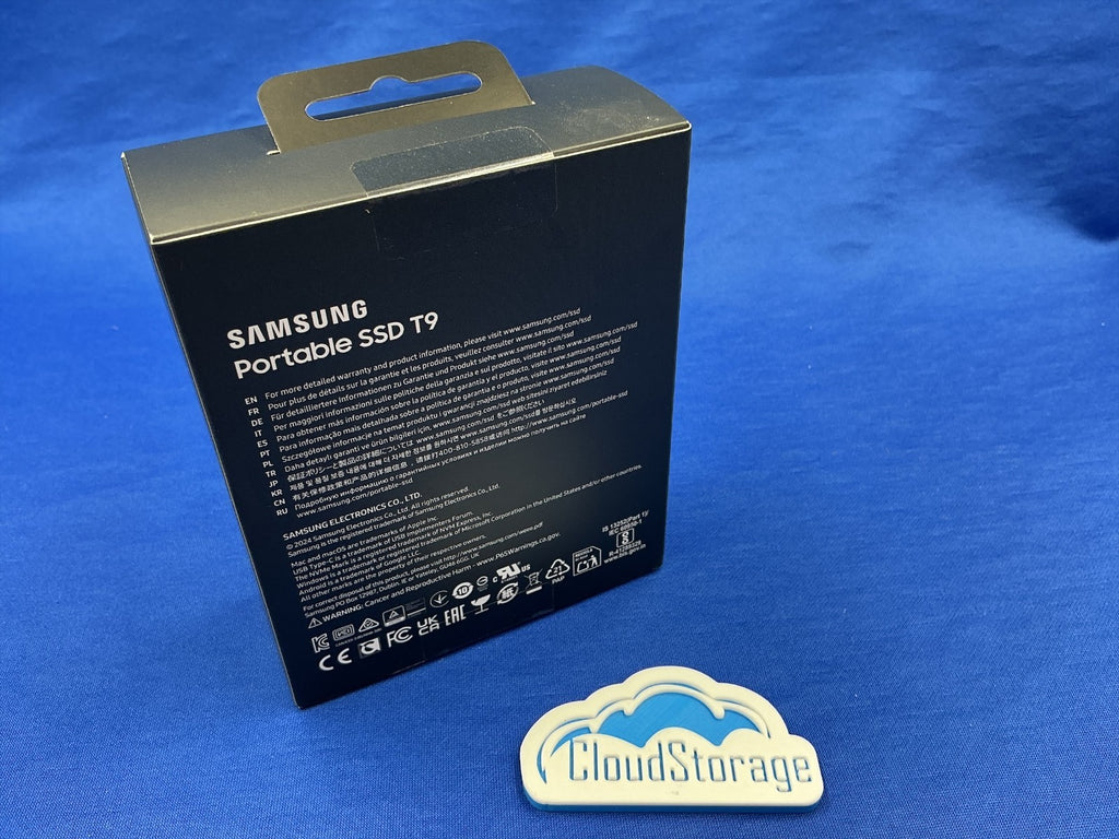 MU-PG4T0B/AM Samsung T9 Portable 4TB USB 3.2 Gen 2x2 External SSD MU-PG4T0B
