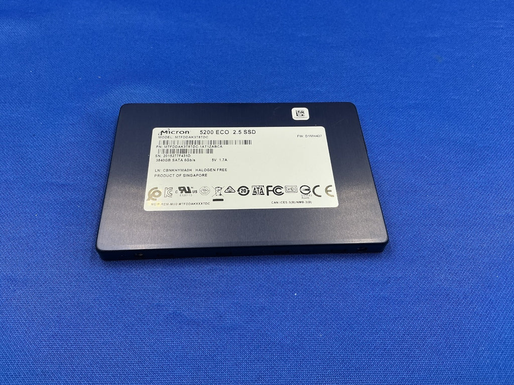 MTFDDAK3T8TDC MICRON  5200 ECO 2.5 3.84TB SATA 6Gb/s SSD MTFDDAK3T8TDC-1AT1ZABCA