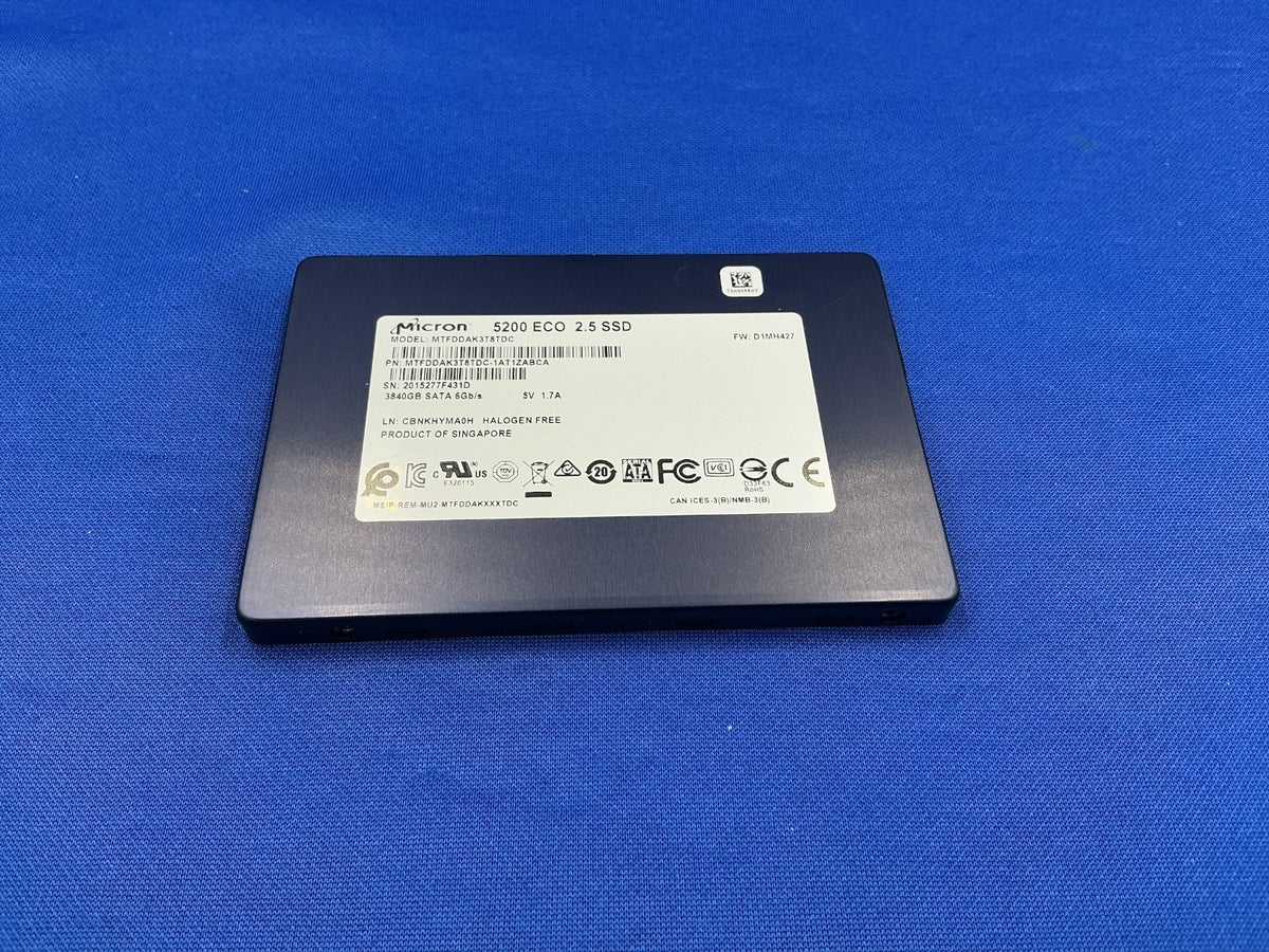 MTFDDAK3T8TDC MICRON  5200 ECO 2.5 3.84TB SATA 6Gb/s SSD MTFDDAK3T8TDC-1AT1ZABCA