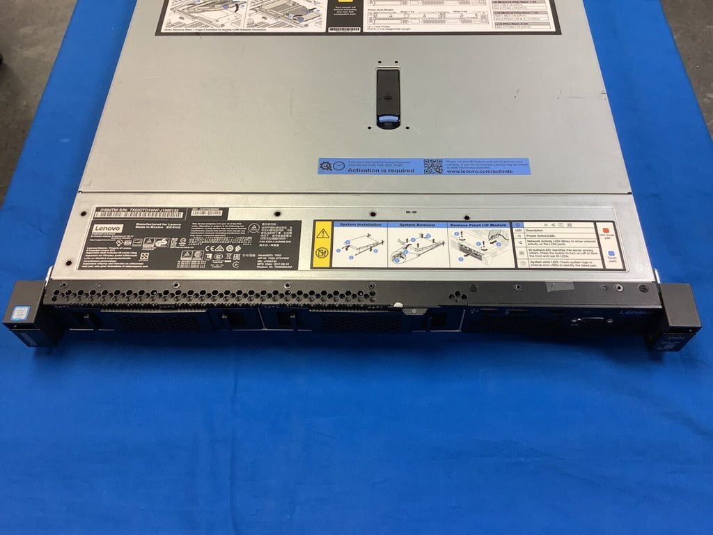 Lenovo ThinkSystem SR630 8bay 2.5" 01PE248 DDR4 CTO Server 1CPU NO RAM/Backplane