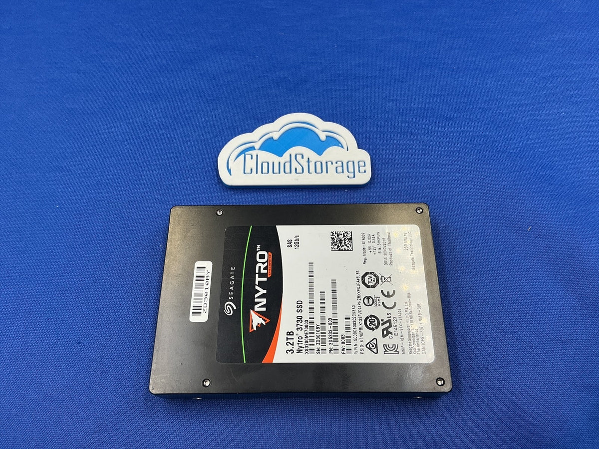 XS3200ME70003  Seagate Nytro 3730 3.2TB SAS 12Gb/s 3D eMLC 10DWPD SSD 2D5232-003
