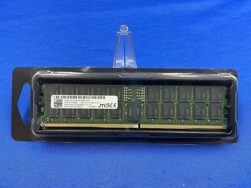 MTC40F2046S1RC64BD2 MICRON 64GB (1X64GB) 2RX4 PC5-6400B RDIMM MEMORY