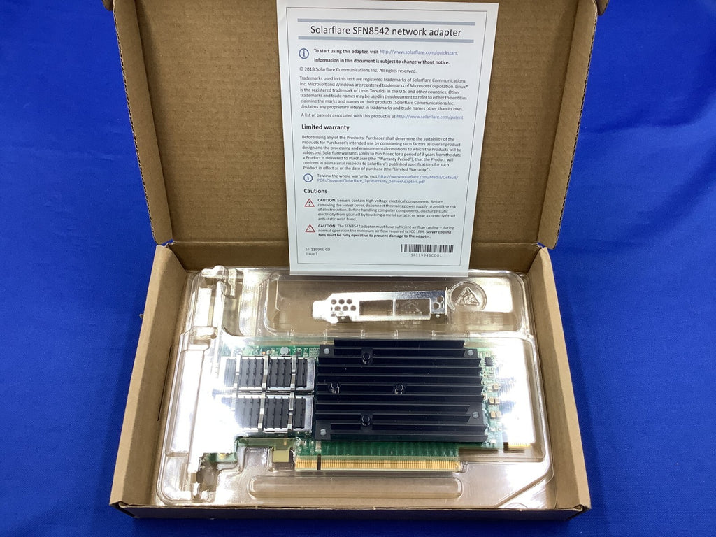 SOLARFLARE Flareon® Ultra SFN8542-Plus Dual-Port 40GbE QSFP+ Server Adapter