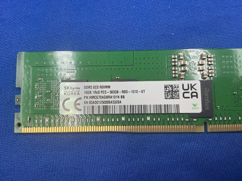 HMCG78AGBRA191N HYNIX 16GB (1x16GB) 1Rx8 PC5-5600B RDIMM MEMORY