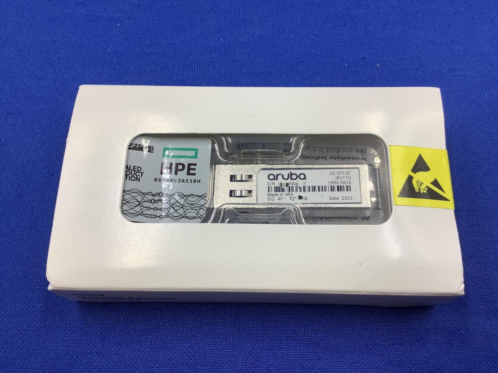 J8177D HP ARUBA 1GB SFP RJ45 T 100M XCVR TRANCEIVER 1990-3816
