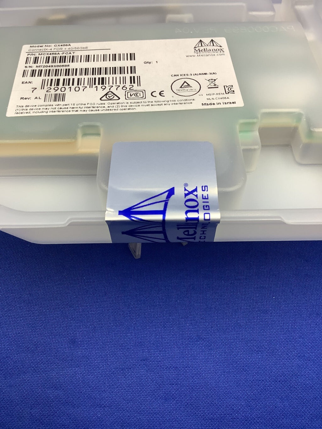 MCX456A-FCAT NVIDIA CONNECTX-4 2P FDR 40/56GbE IB QSFP28 PCIe3x16 VPI Card