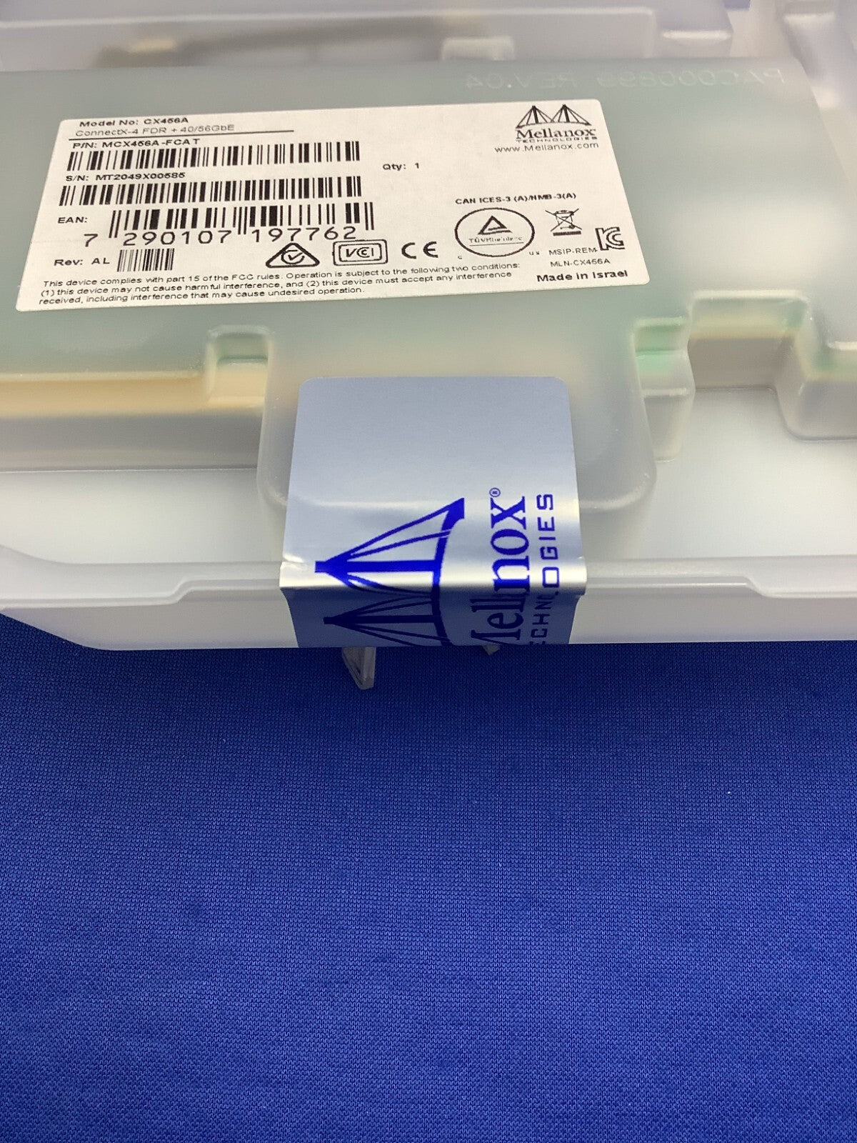 MCX456A-FCAT NVIDIA CONNECTX-4 2P FDR 40/56GbE IB QSFP28 PCIe3x16 VPI Card