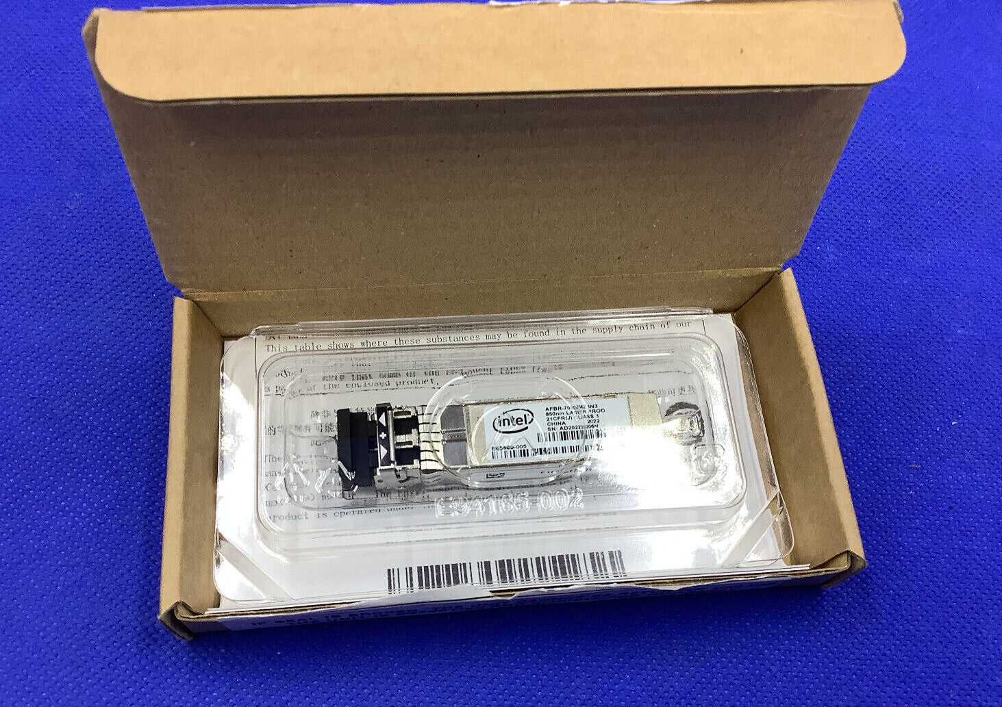 NEW XYD50 DELL Intel E10GSFPSR 10GB SR FC SFP+ 850nm AFBR-709DMZ-IN3