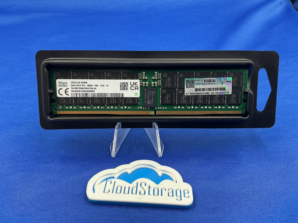 P43333-0A1U HPE 64GB (1X64GB) 2Rx4 PC5-4800B MEMORY P48502-001 P43331-B21