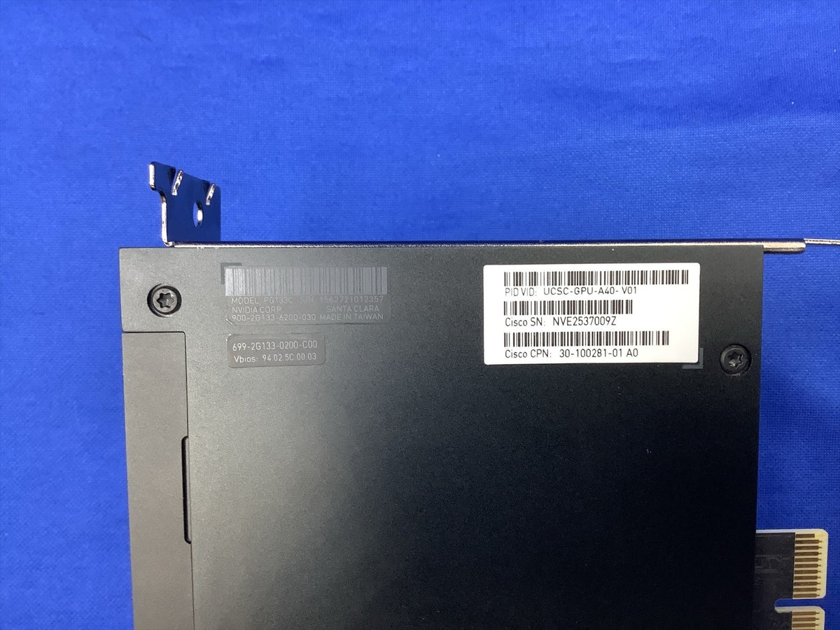 NVIDIA Tesla A40 48GB Deep Learning Computing Graphics Card CISCO UCSC-GPU-A40