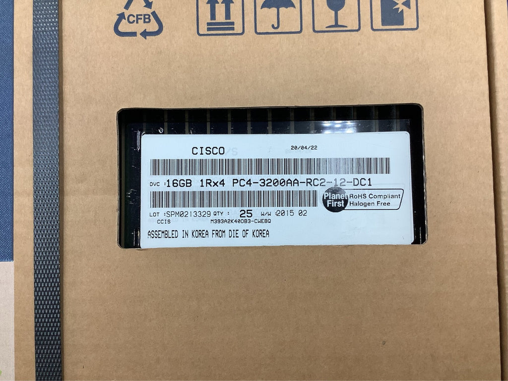SAMSUNG M393A2K40DB3-CWE 16GB (1X16GB)1RX4 PC4- 3200AA RDIMM Memory