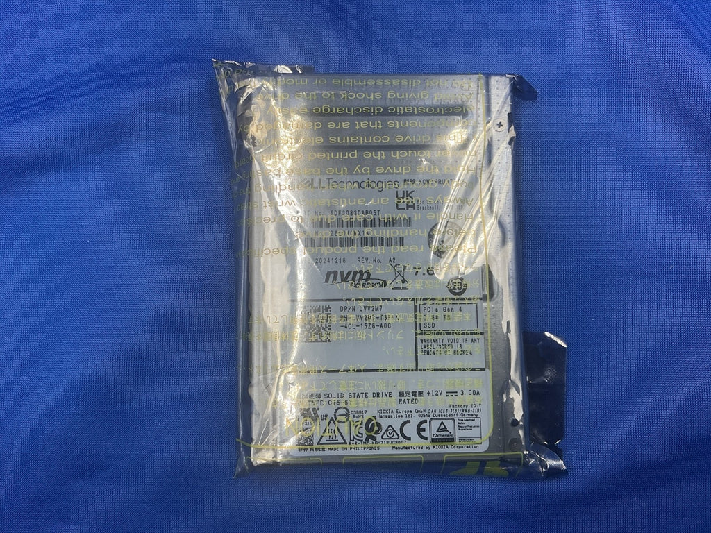 VV2M7 Dell 7.68TB NVME PCIe Gen4 Read Intensive 2.5'' SSD KCM7XRUG7T68 New