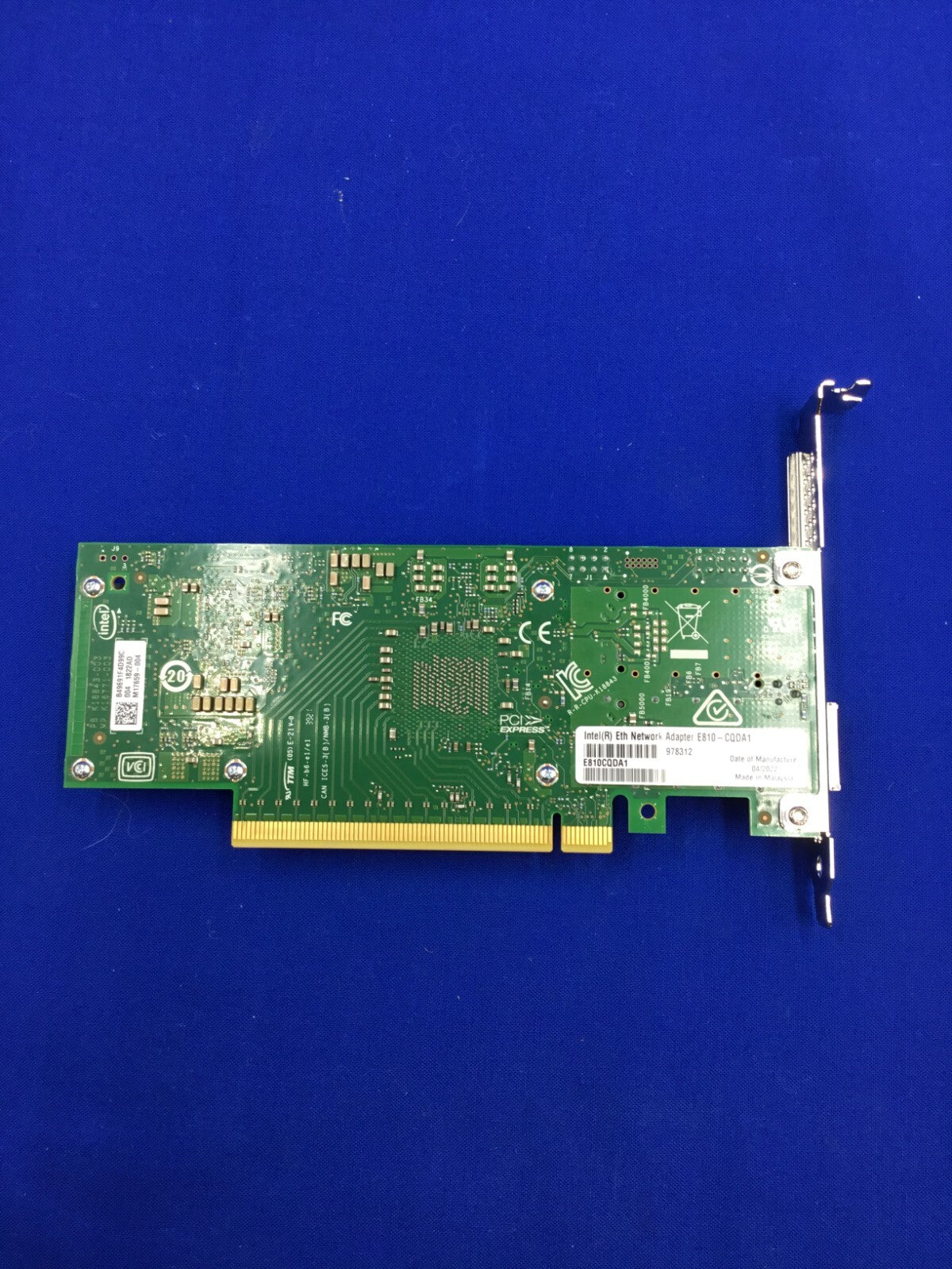 E810-CQDA1 Intel 100GbE single port Network Adapter E810CQDA1