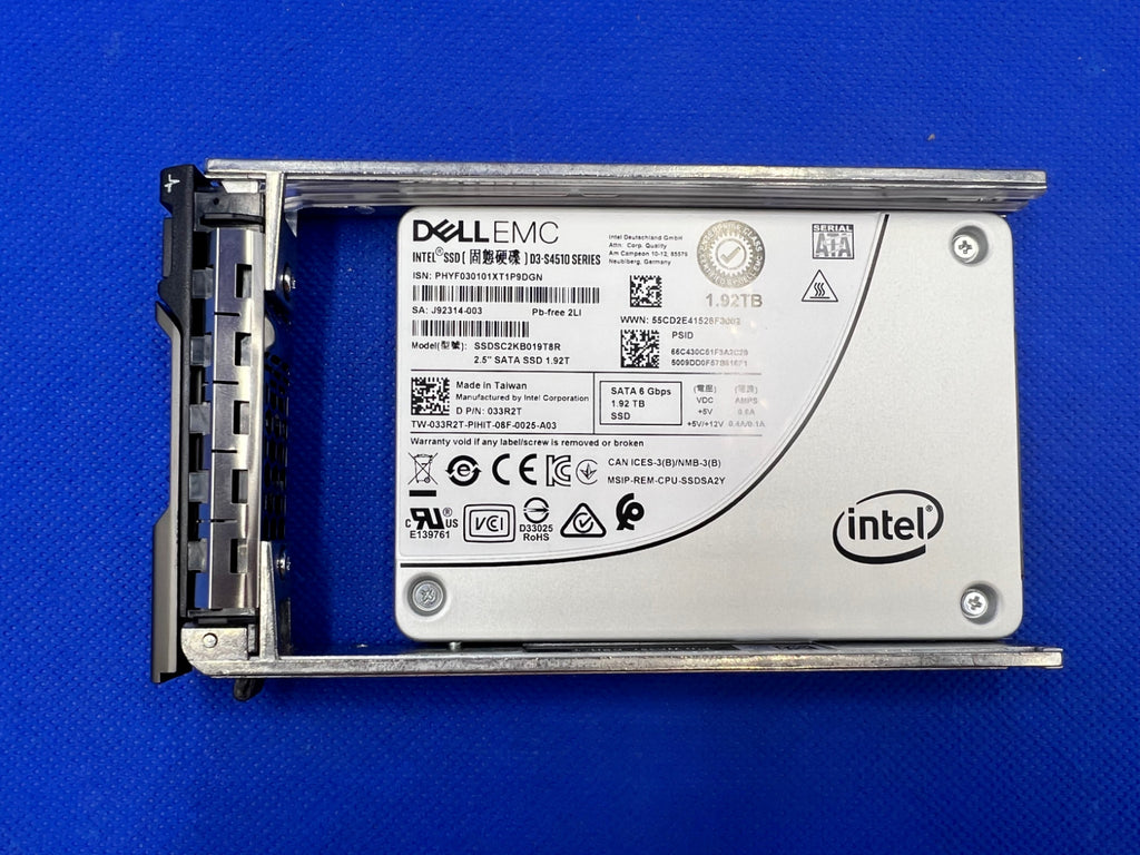 Dell EMC D3-S4510 1.92TB SATA 6Gb/s 2.5 SSD