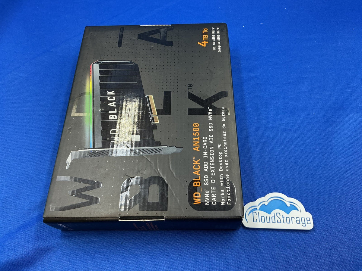 WDS400T1X0L WD BLACK AN1500 NVMe AIC 4TB PCI-Express 3.0 x8 Internal SSD