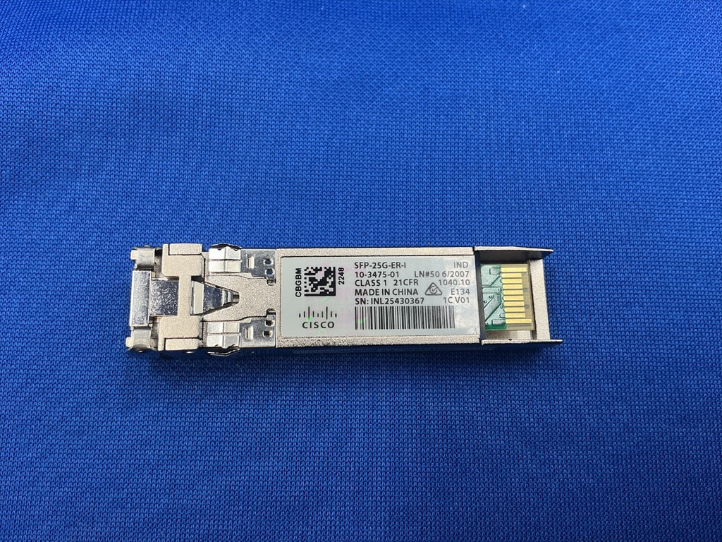 SFP-25G-ER-I Cisco SFP28 25G 40km SMF Module Industrial Temperature 10-3475-01