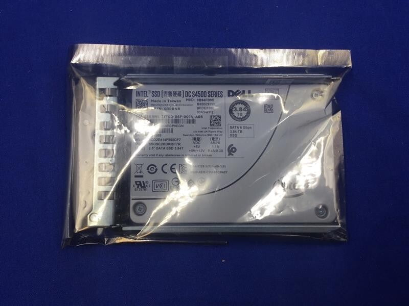3RRN8 DELL DC S4500 3.84TB 6Gb/s SATA 2.5'' ENT RI SSD  03RRN8 SSDSC2KB038T7R