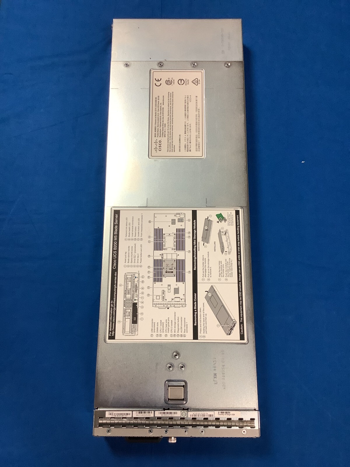 Cisco UCSB-B200-M5 Blade Server  73-17637-12 CTO Chassis
