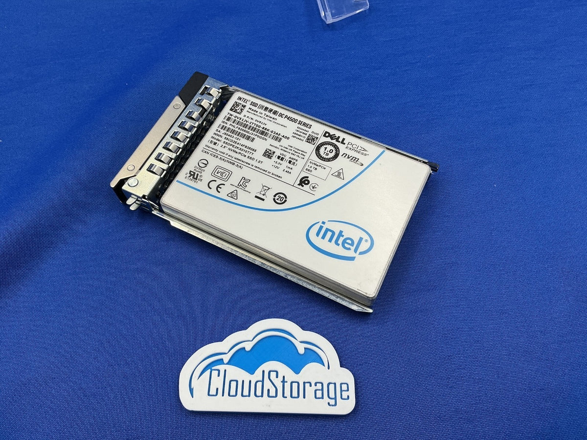 V51JV Dell Intel DC P4500 Series 1TB NVME PCIe 2.5'' SSD 0V51JV SSDPE2KX010T7T