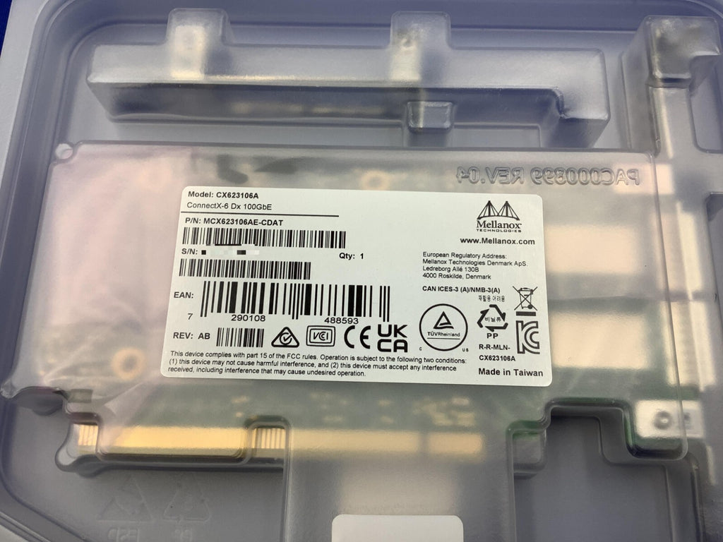 MCX623106AE-CDAT MELLANOX ConnectX®-6 Dx EN 100GbE Dual-port QSFP56 Adapter Card