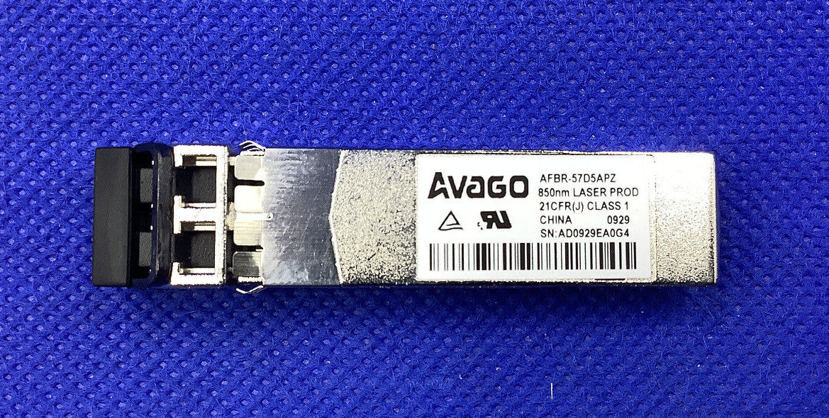 AFBR-57D5APZ  AVAGO 8GBPS SFP FIBER OPTIC TRANSCEIVER MODULE