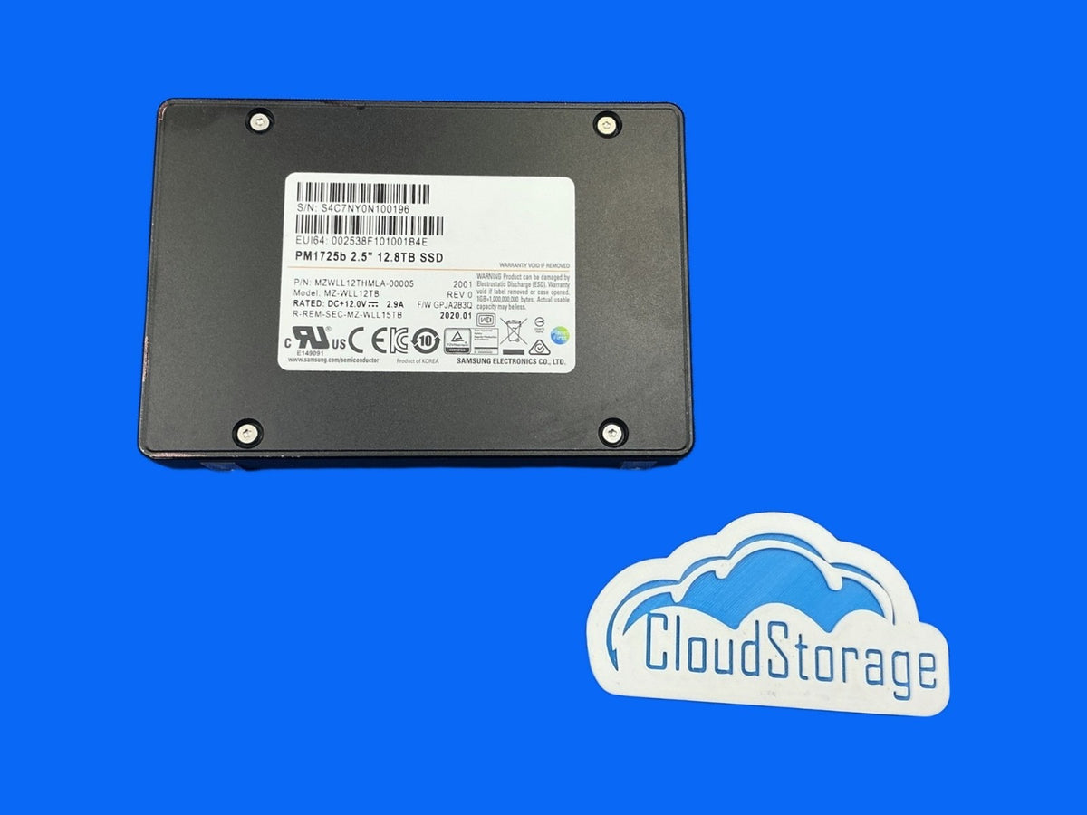 MZ-WLL12TB Samsung PM1725b 12.8TB U.2 PCIe 3.0 NVMe SSD MZWLL12THMLA-00005 3DWPD