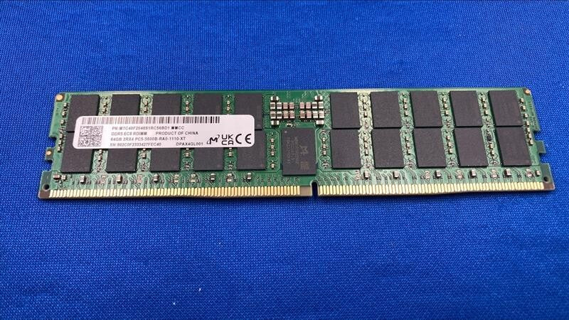 MTC40F2046S1RC56BD1 MICRON 64GB (1X64GB) 2RX4 PC5-5600B MEMORY