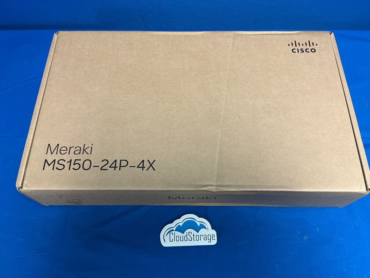 MS150-24P-4X Cisco Meraki 24-Port Gigabit PoE+ Switch  SFP+ Uplinks Unclaimed
