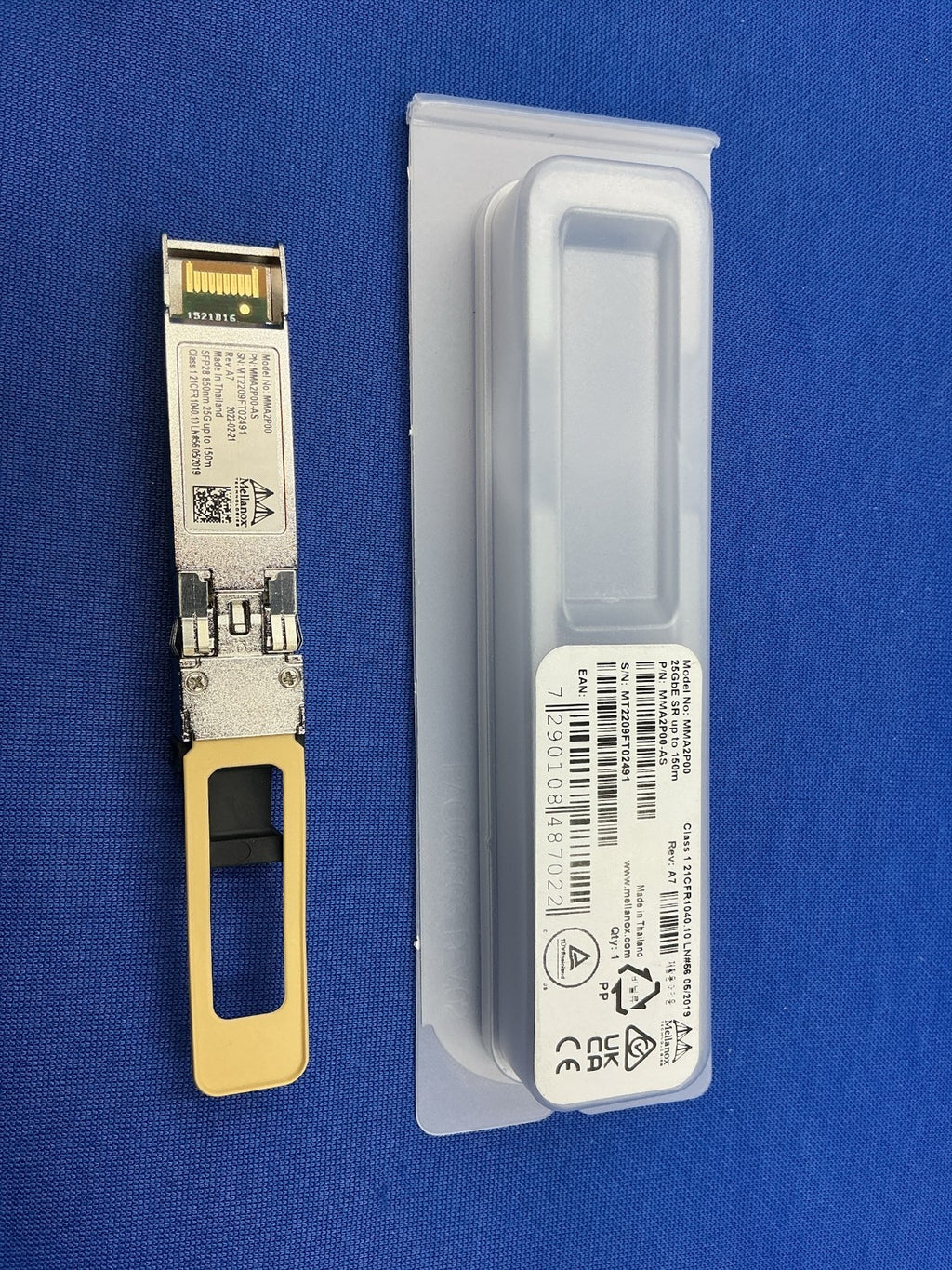 MMA2P00-AS Mellanox 25GbE SFP28 LC-LC 850nm SR up to 100m Optical Transceiver