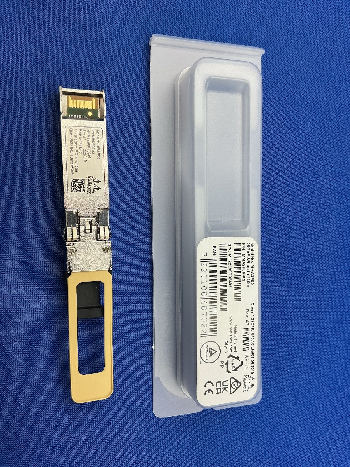 MMA2P00-AS Mellanox 25GbE SFP28 LC-LC 850nm SR up to 100m Optical Transceiver