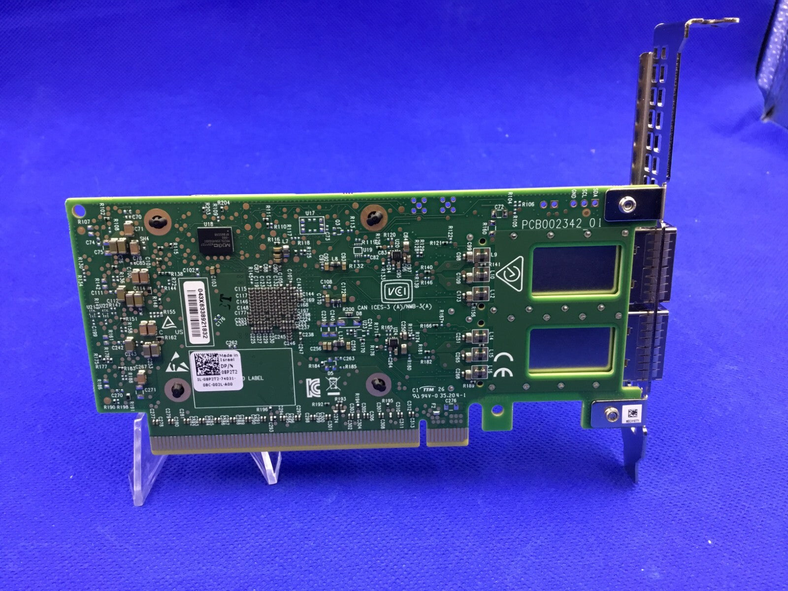 08P2T2 DELL Mellanox CX623106A ConnectX-6 Dx EN 100Gigabit Ethernet Card 8P2T2