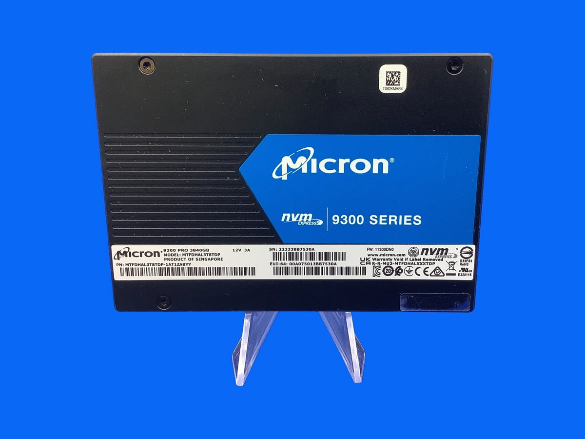 Micron 9300 PRO MTFDHAL3T8TDP 3.84TB U.2 NVMe PCIe 3.0 Enterprise SSD